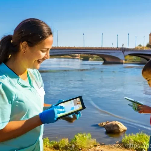 Home 29 시민과학 프로젝트의 연구 결과 확산 전략 - **Prompt 1: The Heart of Citizen Science in Seville**
"A vibrant outdoor scene by the Guadalquiv...