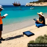 시민과학 프로젝트와 글로벌 이슈 - Photorealistic citizen science project on a Mediterranean beach near Valencia, Spain, diverse Spanis...